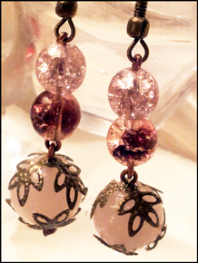 Boucles d'Oreilles PINK LADY